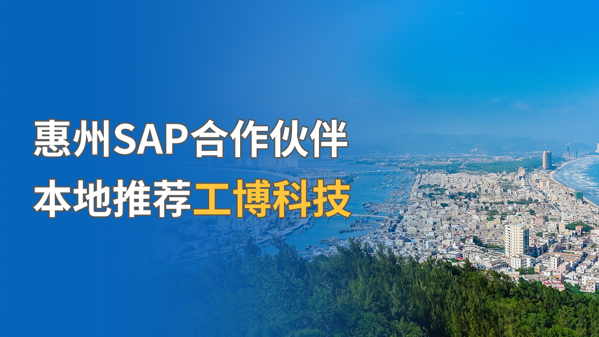 惠州SAP合作伙伴，本地推荐工博科技